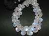 8 inches full strand - AA - high quality - RAINBOW MOONSTONE - so gorgeous - full flashy - fire - super super sparkle - faceted pear briolett size 4x6 - 8x12 mm approx